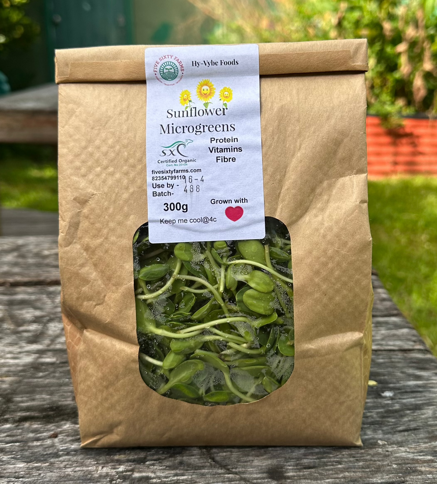 Organic Sunflower Microgreens 300g