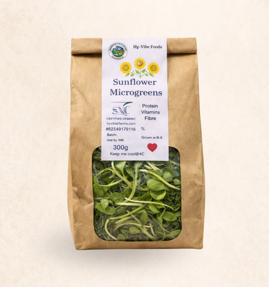 Organic Sunflower Microgreens 300g